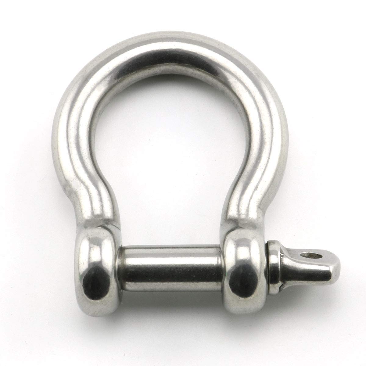 heyous 1/2 Inch 12mm Screw Pin Anchor Shackle Stainless Steel Heavy Duty Bow Shape Load Clamp for Chains Wirerope Lifting Paracord Outdoor Camping Survival Rope Bracelets