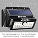 CINOTON Outdoor Solar Wall Lights Ultra Bright 20 LED Security Lighting Motion Sensor Dusk-to-Dawn Photocell Wireless Waterproof for Garden,Yard,Patio, Driveway,Stairs. (20 LED, 2 Pack)