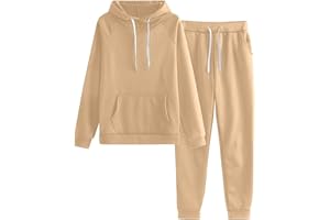 HICItro Two Piece Outfits Sweatsuits for Women Set Printed Hoodie and Sweatpants Set Jogging Suits with Kangaroo Pockets