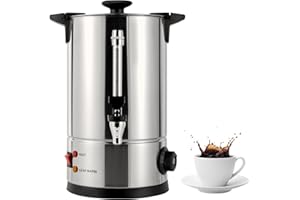 Commercial Grade Stainless Steel 8L/2.11gal Coffee Urn Coffee Maker Hot Water Urn for Home, Party, Office, Wedding