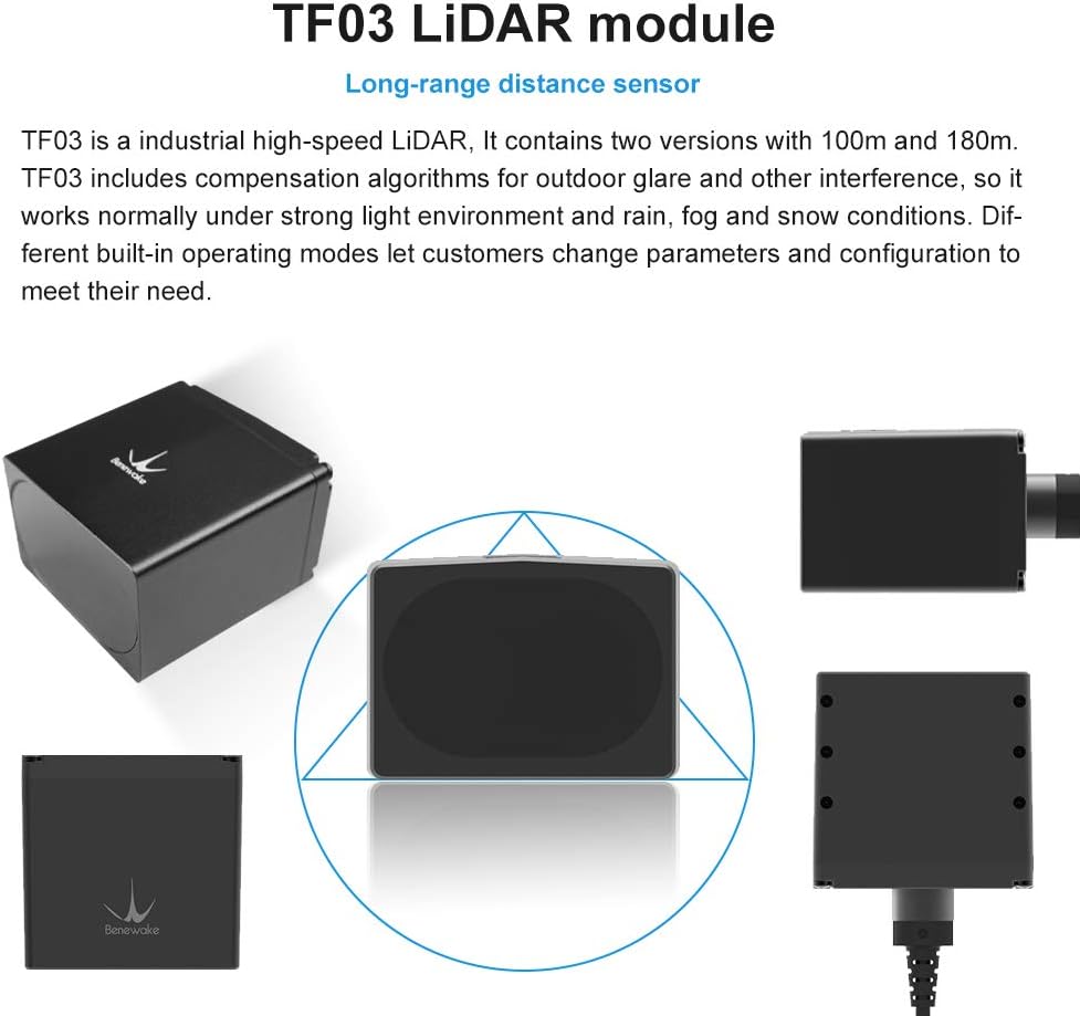 SmartFly info TF03-100 Industrial High-speed Lidar Sensor IP67 100m Long-Range Distance Single-Point Ranging Finder Module UART / I2C Compatible with Pixhawk and Raspberry Pi for drone/robot Outdoor - Image 4