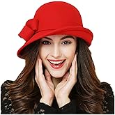 Wool Felt Vintage Winter Warm Hats for Women Bowknot Pillbox Cap Ladies Fascinator Kentucky Party Ceremony Church Fedoras