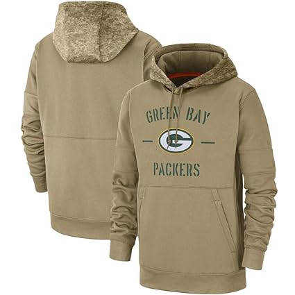 Buy Dunbrooke Apparel Green Bay Packers Men S 2019 Salute To Service Sideline Therma Pullover Hoodie Tan Xl Online At Low Prices In India Amazon In