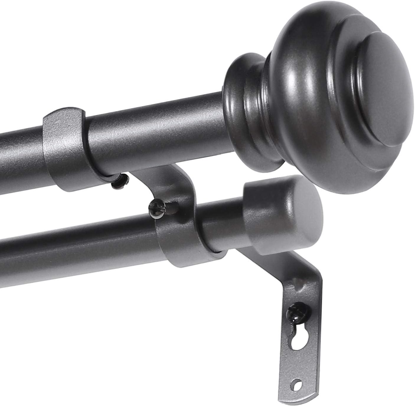 Amazon Com H Versailtex Decorative Double Curtain Rods For