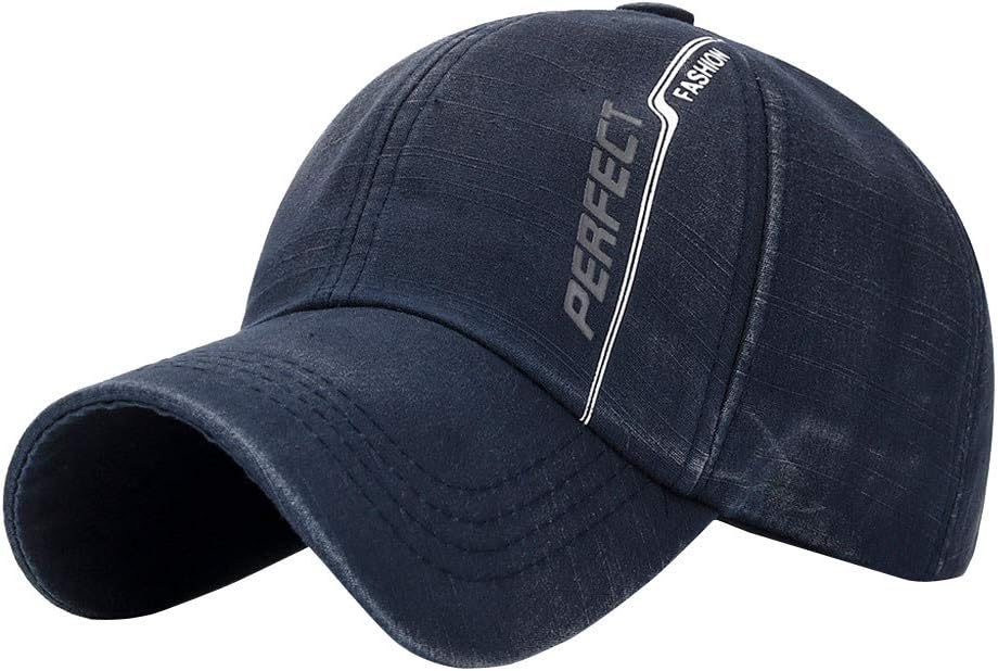 Winkey Men Adjustable Sport Baseball Cap Cotton Washed Cap Blank Solid Hip-Hop Hat