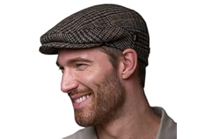 MUCROS WEAVERS Irish Tweed Trinity Flat Cap, 100% Tweed, Made in Ireland