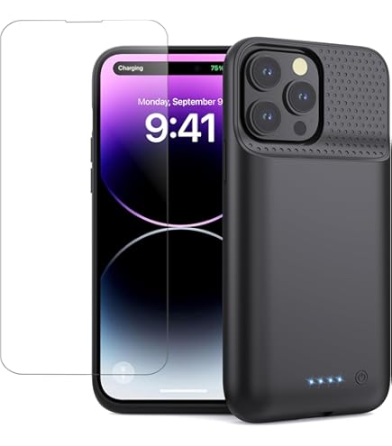 Amazon.com: Battery Case for iPhone 14 Pro Max, Upgraded 10800mAh