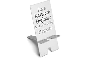 akeke Network Engineer Cell Phone Stands, Funny Network Engineer Gifts, Network Engineer Phone Holder, Rude, Fun, Stainless Steel Phone Stand GPP36