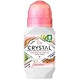 CRYSTAL Mineral Deodorant Coconut Vanilla Roll-On Body Deodorant With 24-Hour Odor Protection, Paraben Free, 2.25 FL OZ (Packaging May Vary) (2.25 Fl Oz/66ml)