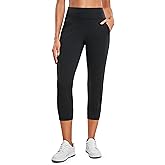 CRZ YOGA Womens Butterluxe High Waist Cropped Joggers 23" - Lounge Workout Leggings Yoga Capris Pants Pockets Buttery Soft