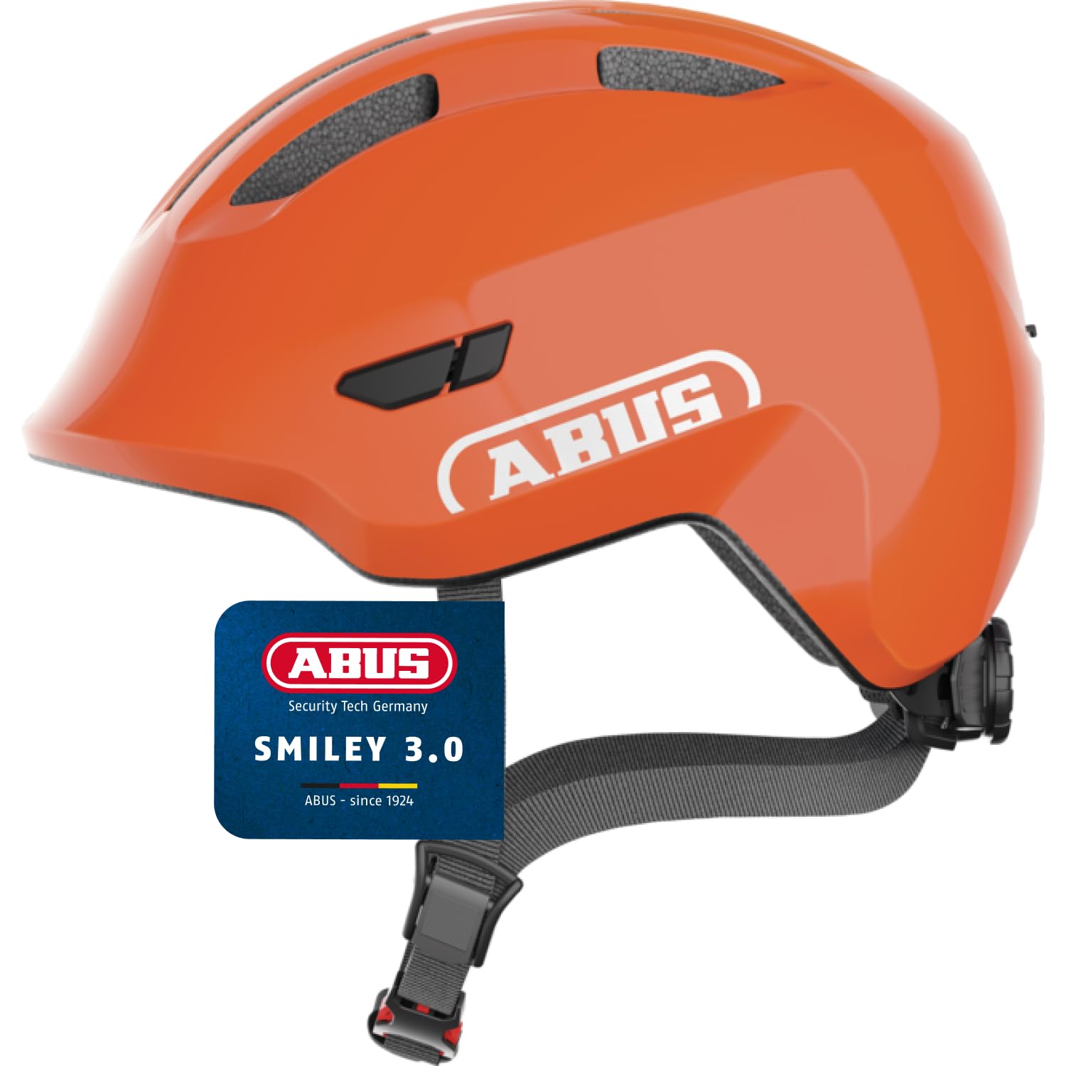 ABUS Smiley 3.0 children's helmet - bike helmet with a low fit, child-friendly designs & space for a pigtail - for girls and boys