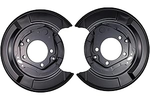 Roneeson Rear Left and Right Side Brake Dust Shield Backing Plate Splash for Lexus RX330 2004-2006, RX350 2007-2009, RX400h 2006-2008, Toyota Highlander 2004-2007