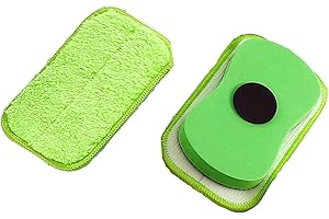 VISCAL Microfiber Dustless Chalk Eraser Washable Chalkboard Eraser Dry Erase Whiteboard Eraser Magnetic Reusable Eraser for Markers, Chalk, Home, Classroom and Office （2 Pieces）