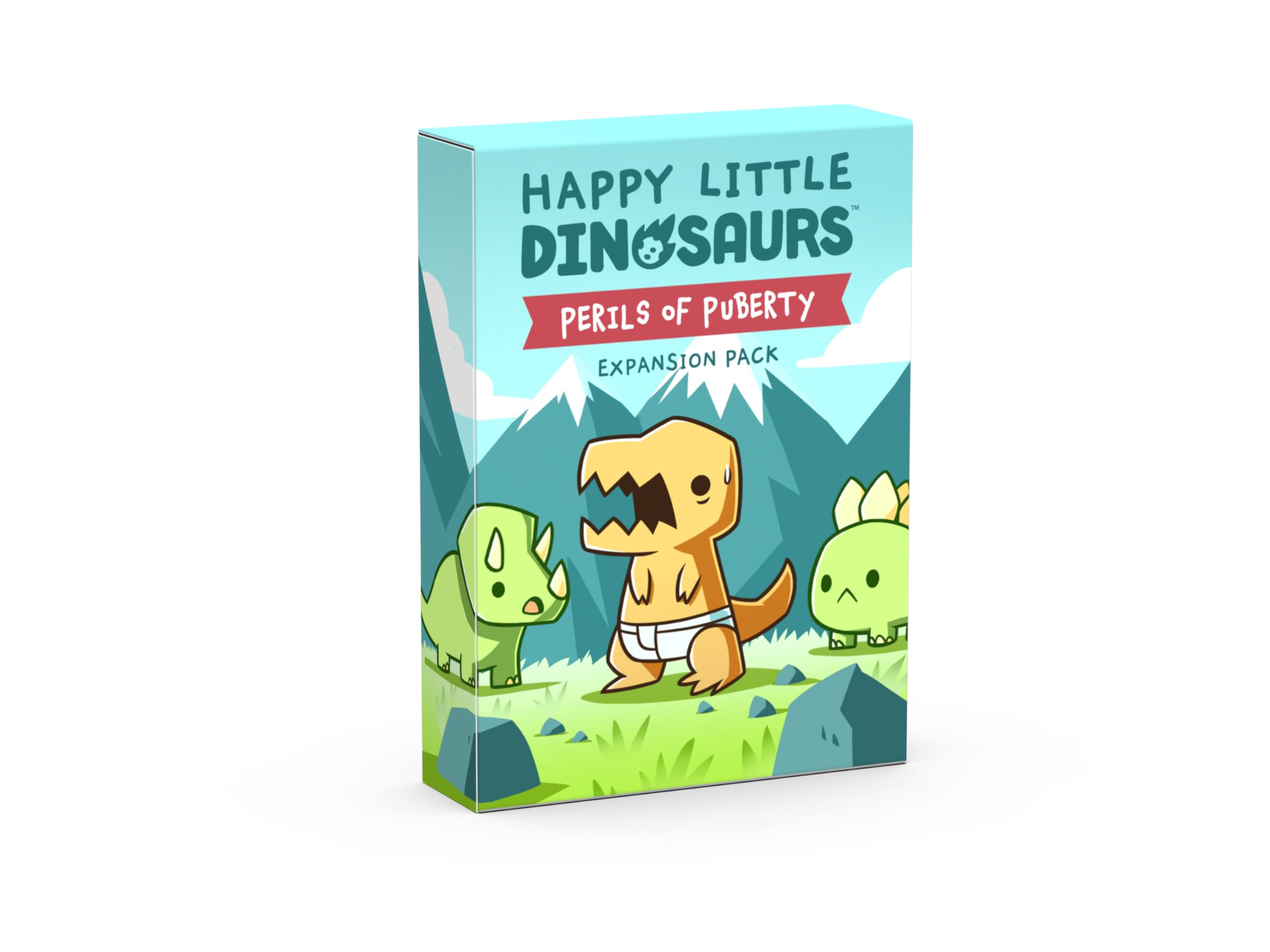 Unstable Games | Happy Little Dinosaurs: Perils of Puberty Expansion | Board Game | Ages 8+ | 2-4 Players | 30-60 Minutes Playing Time