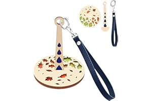 CATOSUM 1 Set Portable Wrist Yarn Holder, Wood Wrist Yarn Holder with Leather Wristband, Yarn Holder for Crocheting, Crocheting Gift for Craft Lover