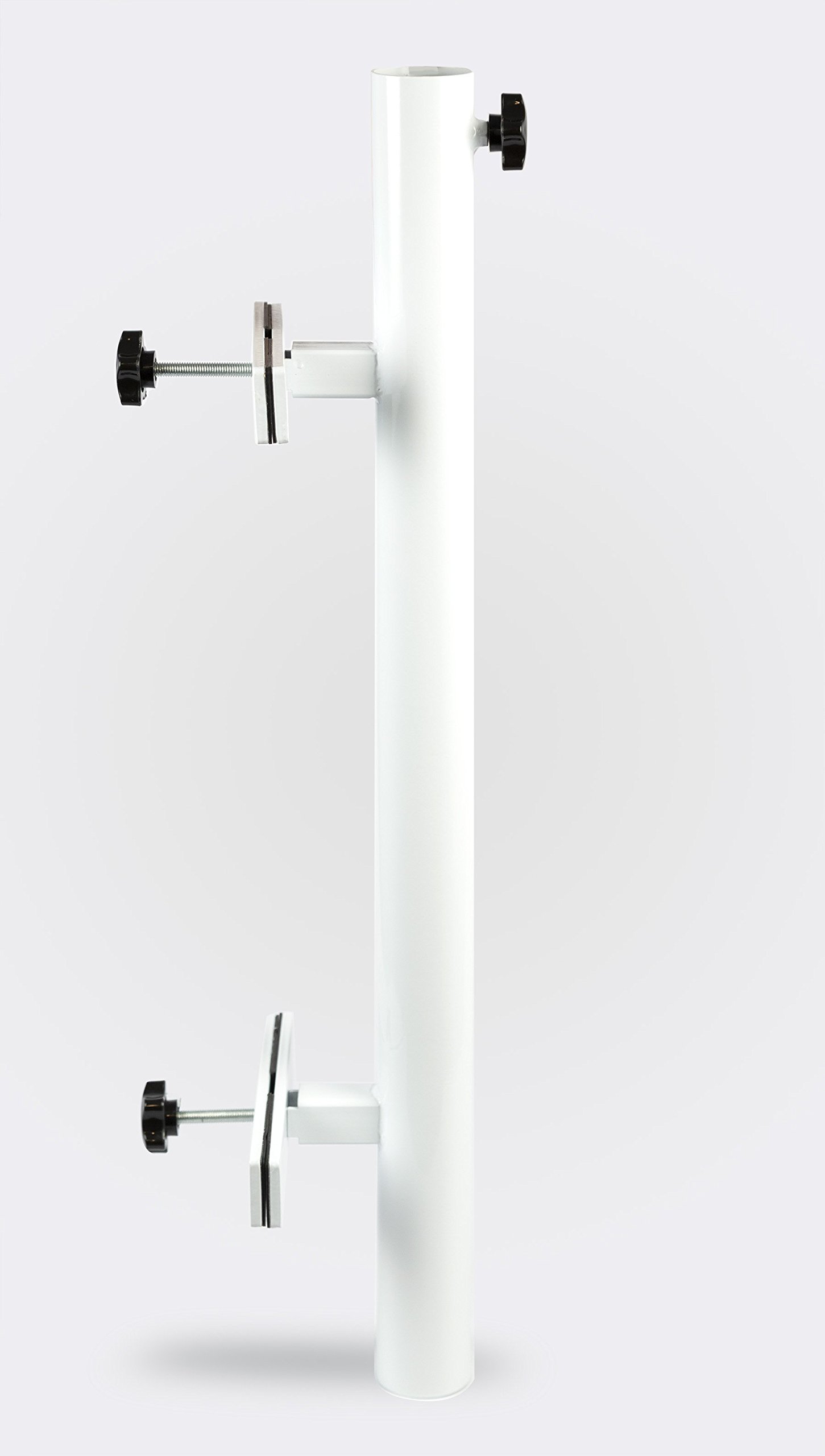 Mua Patio Umbrella Holder Outdoor Umbrella Base And Mount Attaches To Railing Maximizing Patio Space And Shade White Tren Amazon Má»¹ Chinh Hang 2020 Fado