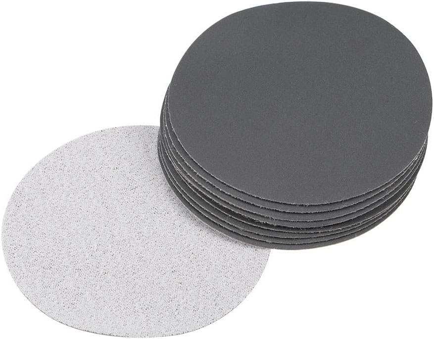 TA-VIGOR 10Pcs 75mm Wet and Dry Sanding Discs, 800 Grit 3 Inch Hook and Loop Sandpaper Electrostatic Sand Planting Silicon Carbide Sanding Discs — image 1