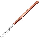 New Star Foodservice Commercial Grade BBQ Fork, 21-Inch | Wood Handle, Stainless Steel