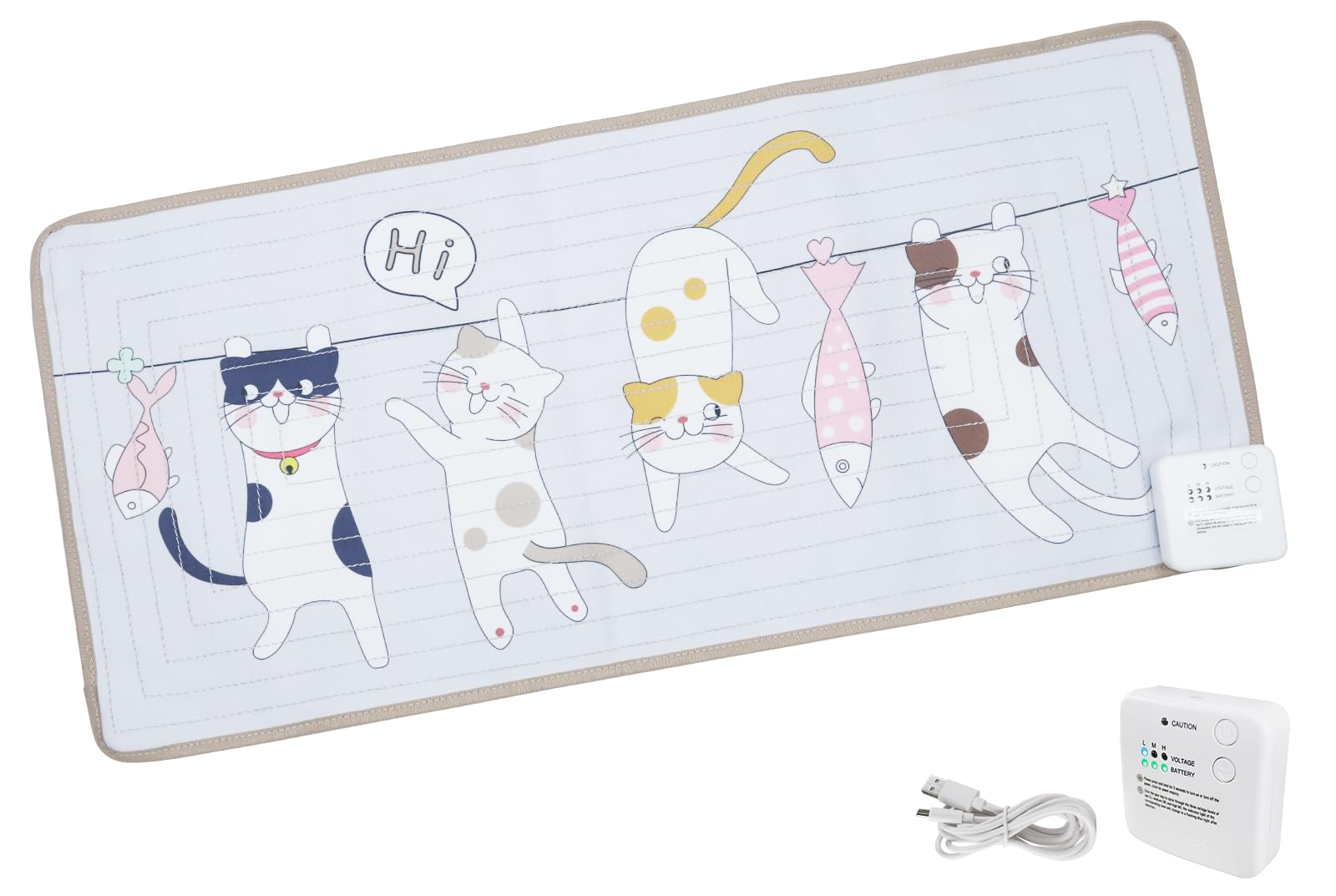 Photo 1 of DOGNESS Rechargeable Pet Shock Mat, 31"x15" Safe Cat Repellent Mat Electronic Training Pads Keep Dogs and Cats Off Couch, Bed, Indoor Cat Deterrent Mat (Cat Balcony)