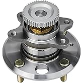 Detroit Axle - Rear Wheel Bearing and Hub Assembly with ABS Ring & 4-Lug for Hyundai Sonata 1999-2005, Kia Magentis 2001-2006, Optima 2001-2006, 4-Wheel ABS Only