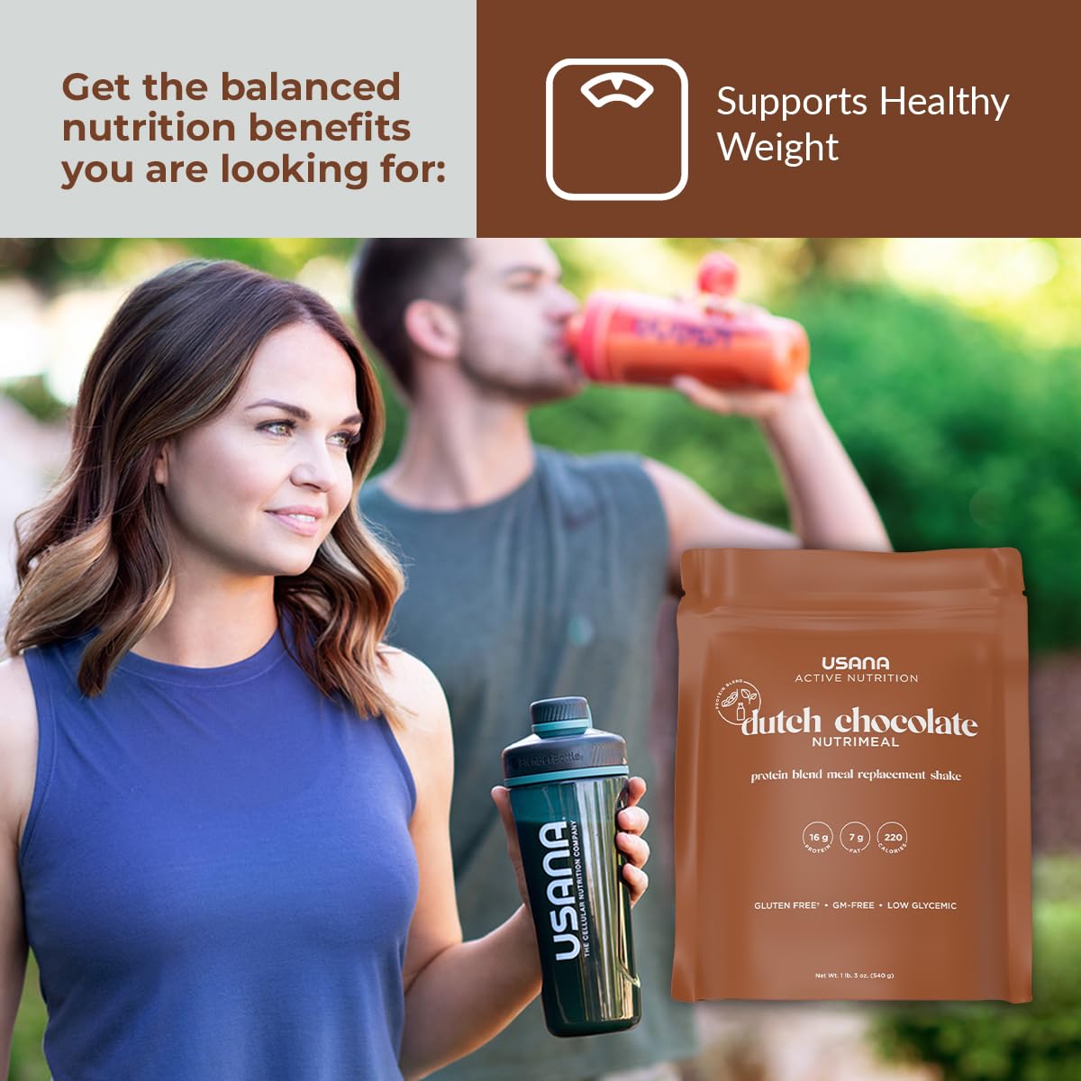 USANA Nutrimeal Meal Replacement Shake Dutch Chocolate NonGMO