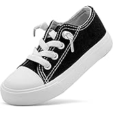 xinran&shengli Toddler Kid Canvas Shoes Boys and Girls Lace Up Low Top Sneakers Little Big Kids Slip On Tennis