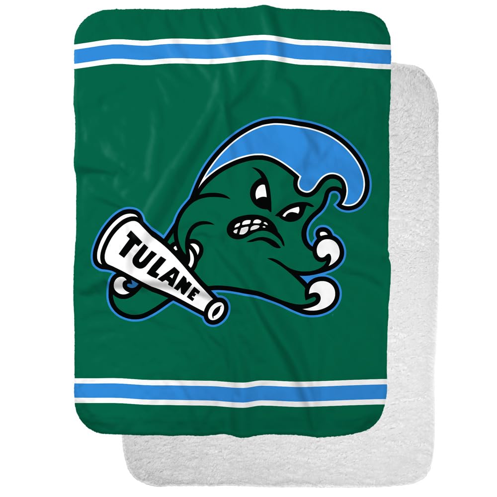 Tulane University Green Wave Primary Logo Stripes