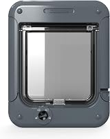 Cat Mate Rotary 4-Way Locking Cat Flap 358 Grey - For Small to Medium Cats