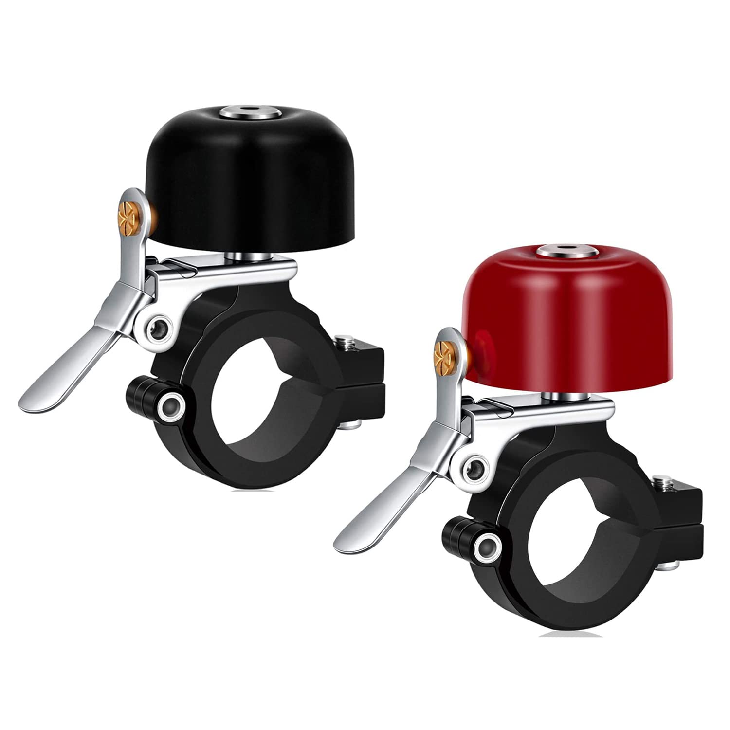 Greallthy Bike Bell, Bike Bells Adults Kids, Full-Metal Bike Bell for 22.2-31.8mm Bicycle Handlebars, 80DB Bicycle Bell, Bicycle Bell 7 Colors 2 Sizes.