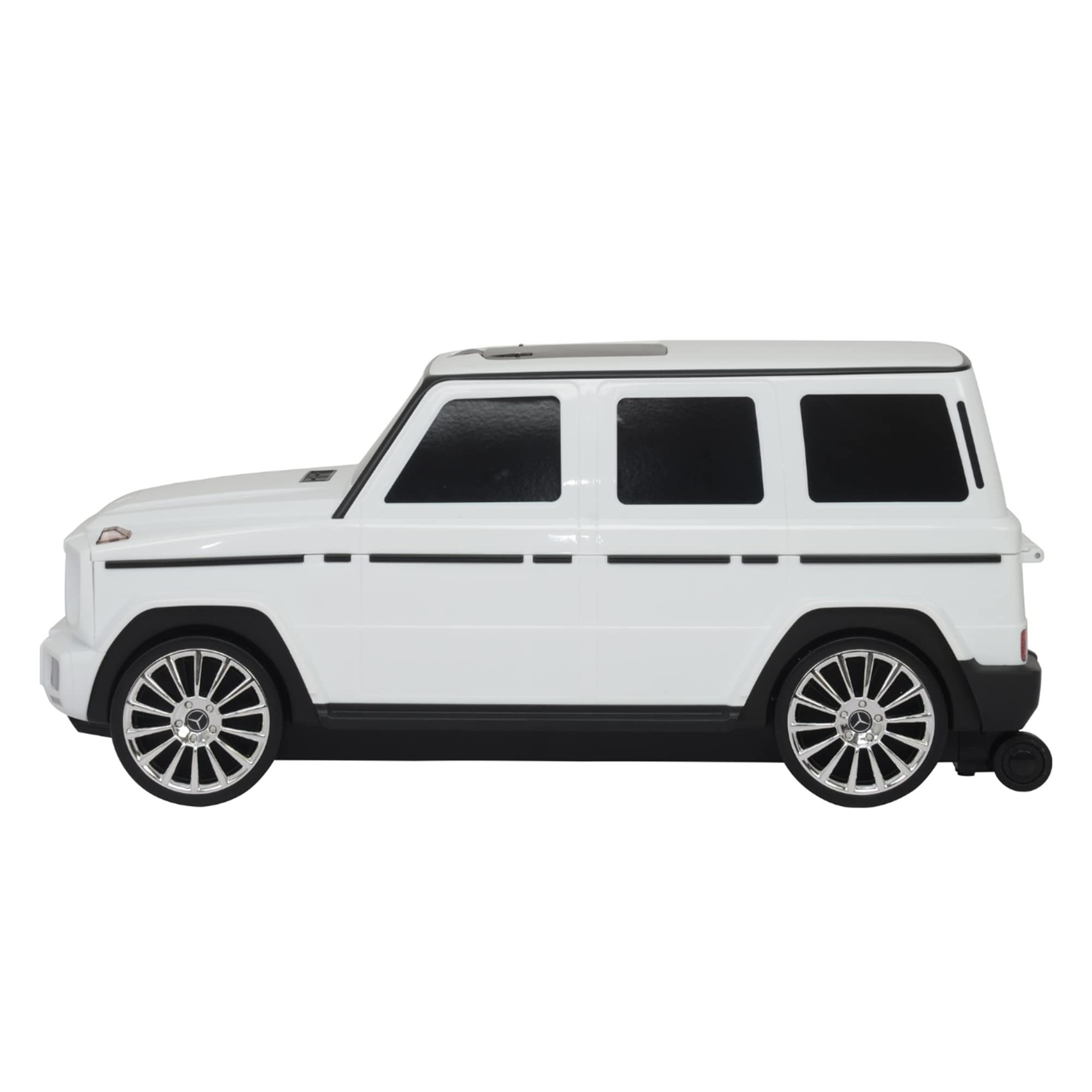 Merc Suitcase White Push Car