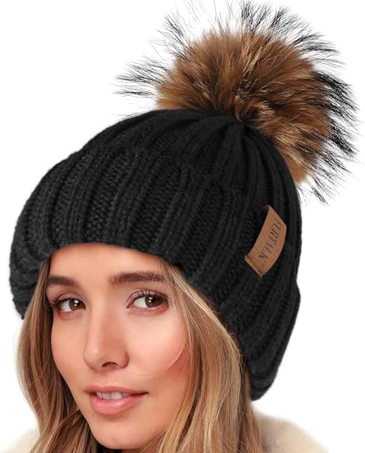 womens pom pom cap