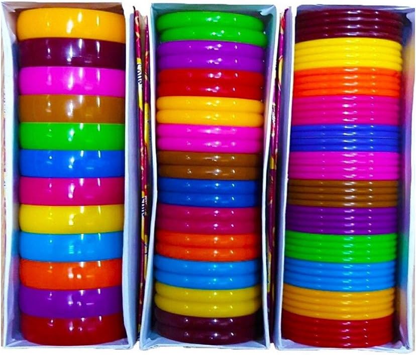 Hot Selling Multi Colors Bangles/kada/Patla for Silk Thread Jewelry Making 5mm,10mm,20mm Set - 3 Full Boxes All Sizes Available