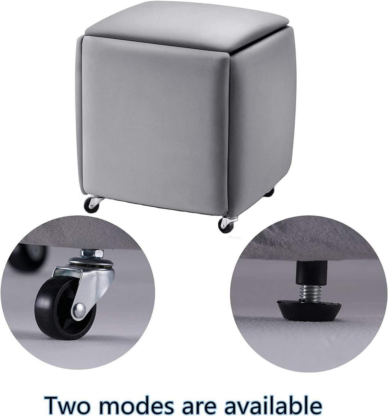 NAIYUFA Stool Set Modern Ottomans Set of 5 Backless Chairs with Wheels Stackable Bar Stool for Living Room,Dinning,Kitchen: Kitchen & Dining