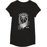 NBA San Antonio Spurs Lightning Bolt Basketball Logo T-Shirt