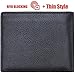FlyHawk Mens RFID Blocking Leather Wallets Bifold Black Credit Card Money Clip Wallet