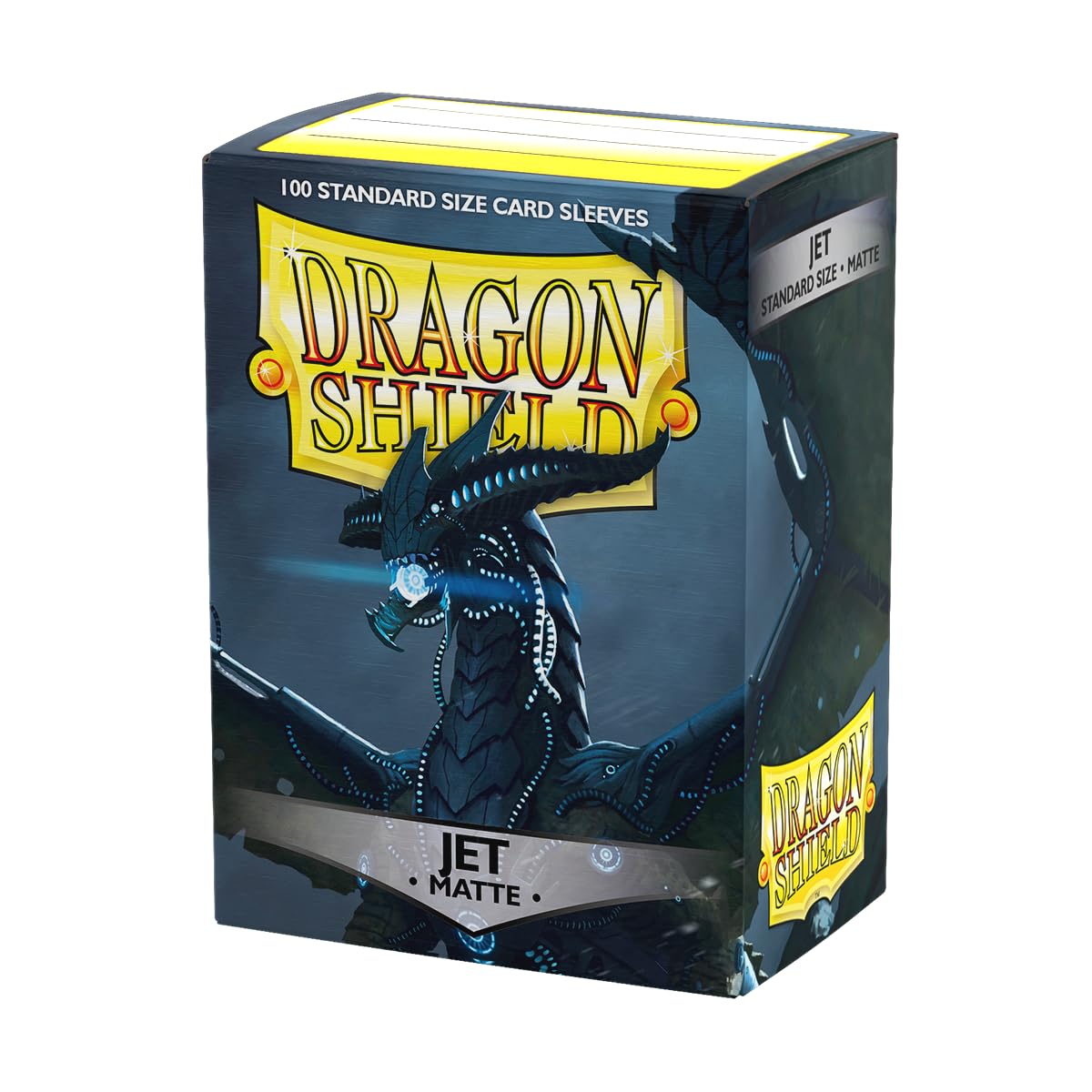 Arcane Tinmen ART11024 Sleeves: Dragon Shield Matte Jet (100) Standard Size 100pk-Jet, Black — image 1