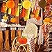 Supla 33 Pack Fall Thanksgiving Party Decorations Set – Fall Hanging Maple Leaves Pumpkins Swirl Paper Pom Poms Paper Fans Paper Lanterns Tassel Garland Honeycomb Pumpkins Circle Dots Paper Garland