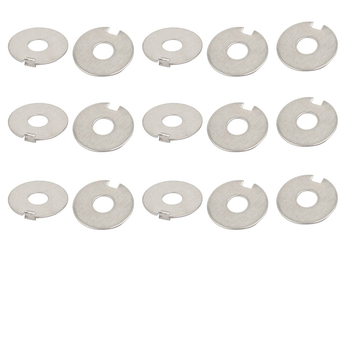 Sourcingmap M6 Stainless Steel External Tab Washer Fastener Ring Gasket 15pcs