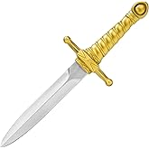 DAYSTART PU Foam Dagger Prop, Non-Functional Costume Dagger with Plastic Core for Adult Cosplay