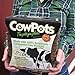 Plantable Seed-starter CowPots, Garden Pots For Healthier Plants, Made With Renewable Energy, 3 Inch Square Pots (Pack of 12)