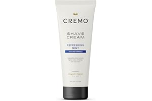 Cremo Barber Grade Cooling Shave Cream, Astonishingly Superior Ultra-Slick Shaving Cream for Men, Fights Nicks, Cuts and Razor Burn, 6 Fl Oz