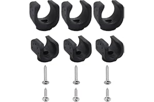 6 Pieces Flashlight Mounting Brackets, Torch Holder with Screws for LED Flash Light and Similar Items, Mounting Flashlight in