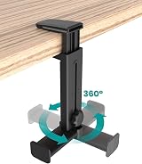 Klearlook 2-in-1 Headphone Stand Hanger Adjustable Clamp 360 Rotatable Mount view 4