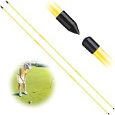 FINGER TEN Golf Alignment Sticks 48 Inch 2/3 Pack | Practice Rods for Aiming, Foldable for Easy Storage, Full Swing Training Aid Kit, Durable Fiberglass Construction