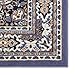 Home Dynamix Premium Sakarya Traditional Medallion Border Area Rug, Country Blue, 3'7