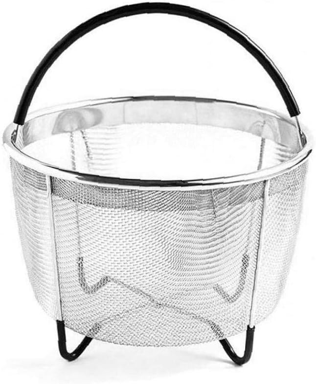 Kitchen Tools Stainless Steel Teamer Basket for Stackable Mesh Vegetable Steamer Insert Egg Basket Pasta Strainer(random Color)