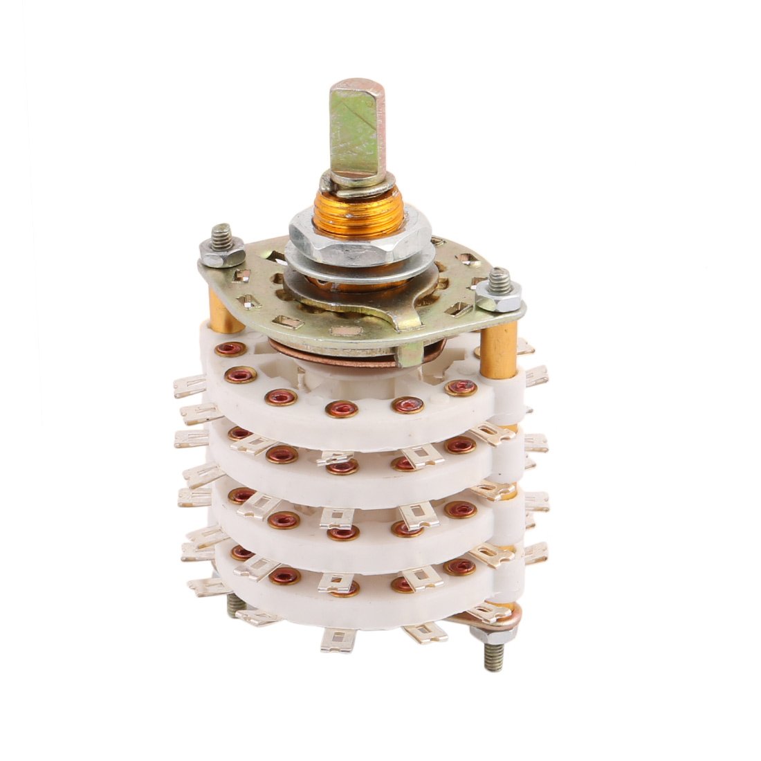 Sourcingmap 8 Pole 5 Position Four Decks 48 Terminal Band Channel Rotary Switch Selector