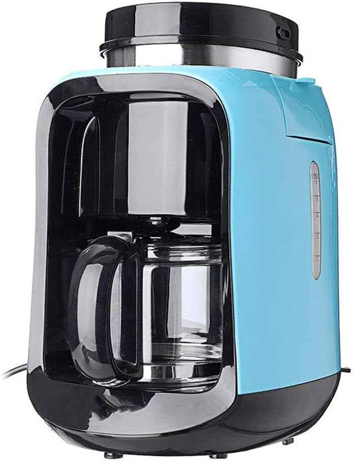 Durable Home Office Automatic Coffee Bean Filter Maker Machine Coffee Machine Thermal Coffeemaker (Color : Blue, Size : One size)