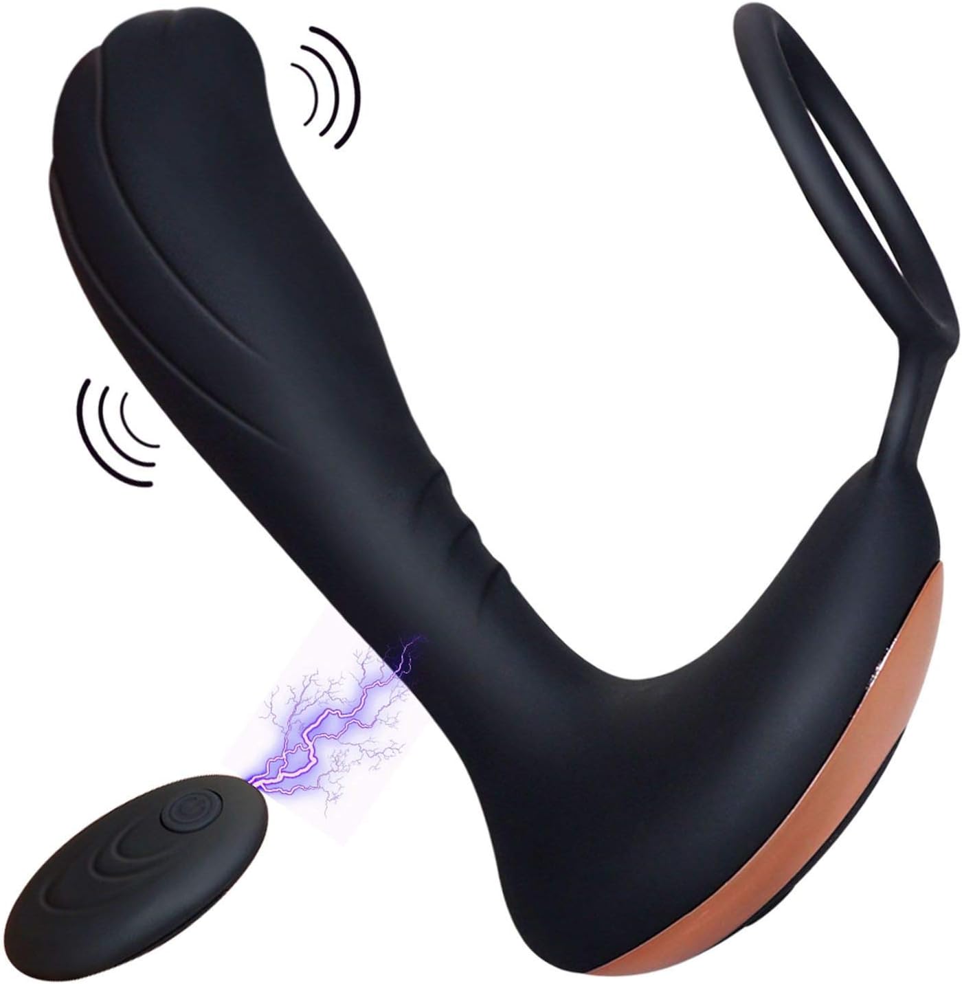 Double Headed New Remote Control USB Charging Ring Plug Funny Toys Men Prostata