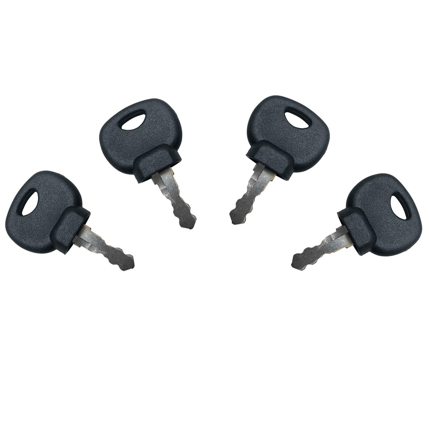BAAQII Ignition Switch Keys (4 Pcs), 14607, Compatible with JCB, BOBCAT, BOMAG, MANITOU Tractors and Construction Equipment